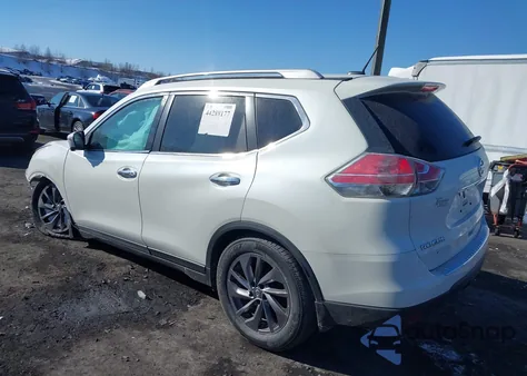 2016 Nissan Rogue Sl z USA, uszkodzony, nr VIN 5N1AT2MV5GC751984
